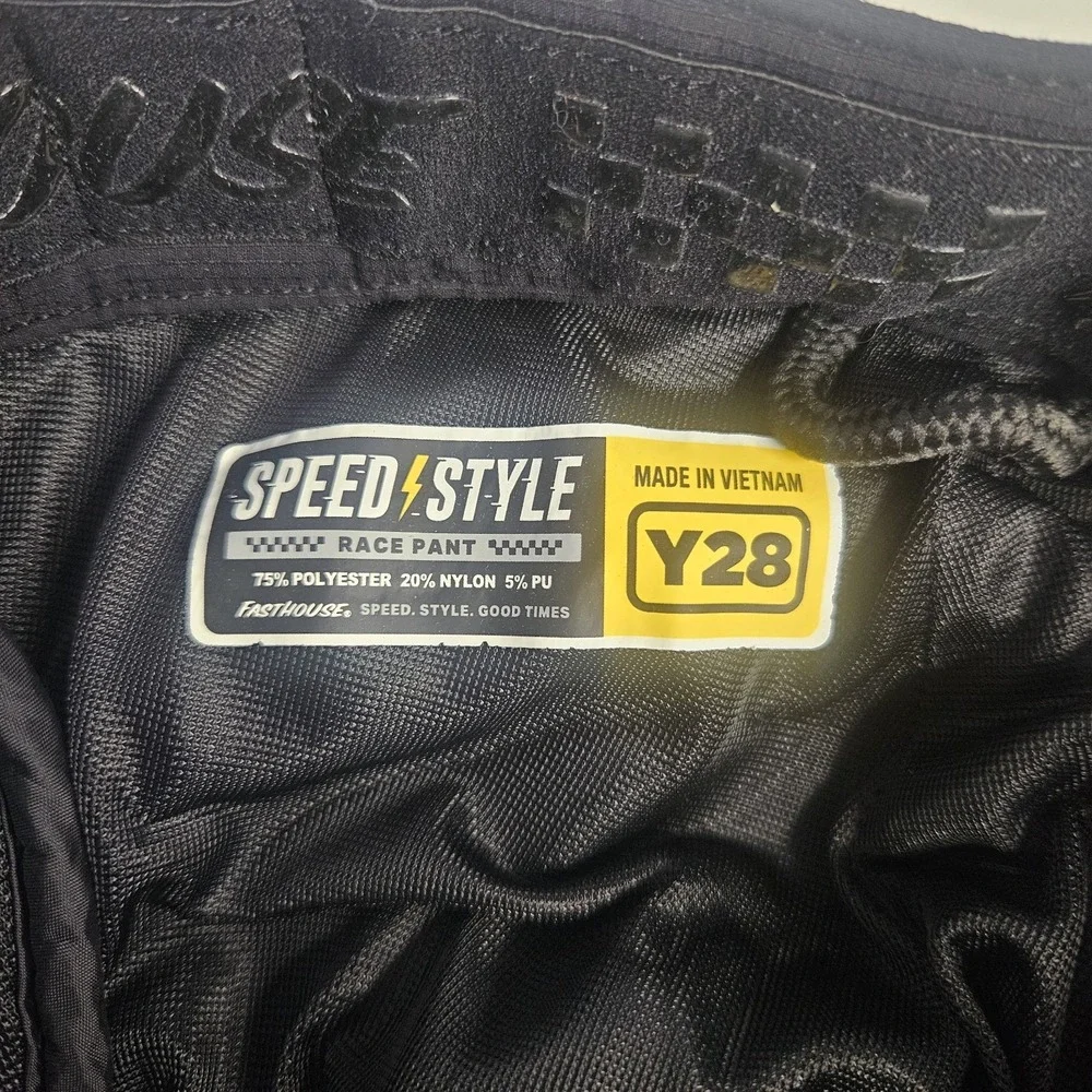 Fast House Kids Pants‎ 28 Speed Style Indigo Black Motocross Offroad Stretch